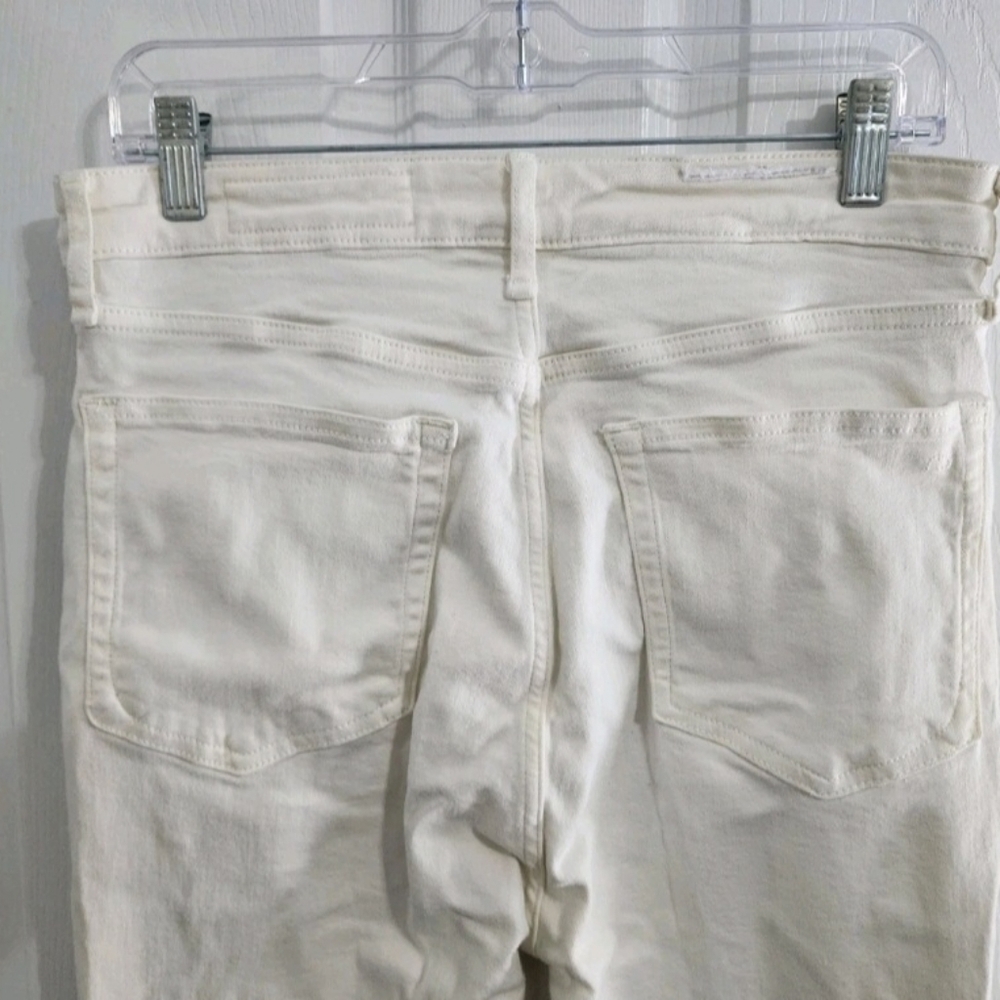 Rag and Bone cream denim casey high rise flare jeans 90s y2k womans size 31 - Picture 4 of 12